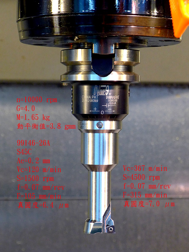 Nine9 99146萬轉搪刀小孔高速加工真圓度比較 Nine9 99146萬轉搪刀小孔高速加工真圓度比較